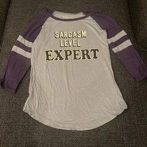 Long sleeve tee: Sarcasm Expert